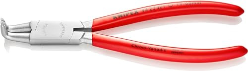 KNIPEX Sicherungsringzange für Innenringe, 44 23 J21 | Geeignet für Innenringe in Bohrungen verchromt mit Kunststoff überzogen 170 mm