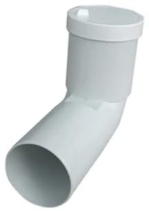Curva bianca per scarico wc prolungata Valsir 110-90°mm
