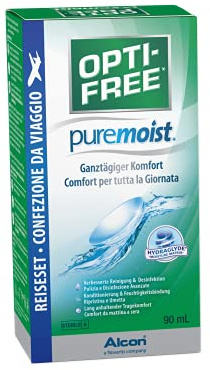 Opti-Free PureMoist Kontaktlinsen-Pflegemittel | Reisepackung | 1 x 90 ml