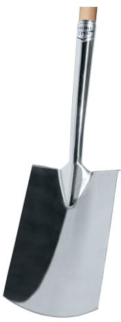 Ideal Gärtnerspaten mit T-Stiel aus Edelstahl, Silber/Beige, 8.5 x 20 x 115.5 cm