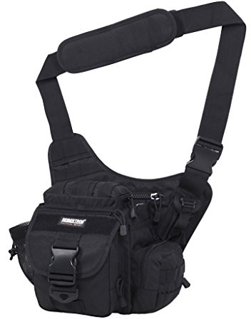 Seibertron Borsello Uomo Borse a Tracolla borsello Tattico Militare Multifunzionale da Viaggio Sacchetto L'Ufficio Scuola Sport Outdoor Il Tempo Libero Tasca Sportive Borsa Porta Camera Nero