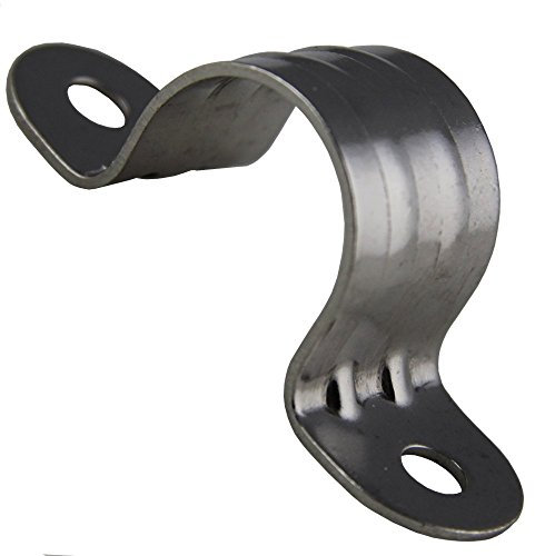 BOOTSTEILE BRAUER 10 Stück Rohrschelle HALB D= 25 mm - Edelstahl A2 AISI 304
