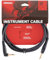 D’Addario Accessories Custom Series Guitar Cables - Instrument Cable with ¼ Inch Ends - High Performance Guitar Cord - For Guitars, Bass, Keyboards - Mono - Right Angle, 10 feet