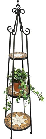 DanDiBo Etagère à fleurs Merano 12009 Mosaïque 137 cm Escalier à fleurs Support de fleurs Colonne à fleurs