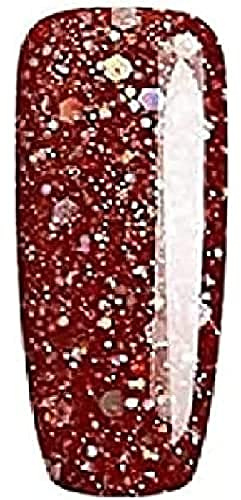 Bluesky Gel Nail Polish, Autumn Maple Blz40, Red Pink Glitter, Long Lasting, Chip Resistant, 10 ml (Requires Curing Under UV LED Lamp)