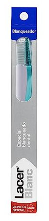 LACERBLANC - Cepillo de Dientes, Elimina las Manchas Dentales Extrínsecas, Máxima Eficacia, Elimina la Placa Bacteriana, Filamentos en Relieve, para la Higiene Bucal Diaria