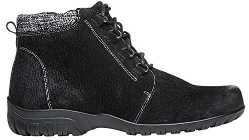 Propét Women Delaney Ankle Boot, Black Suede, 9 Medium