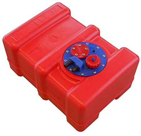 Kraftstofftank mit Inspektionsdeckel und Anschlüssen │ Benzintank │ Treibstofftank │ Einbautank für Boote │ Volumen: 33 Liter