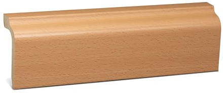 KGM Rohrverkleidung Buche, 2400 x 41 x 90 mm, 1 Stück | Kabelkanalleiste, verdeckt Rohre & Kabel sauber an der Wand, dezente Holzoptik, einfache Montage