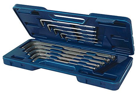 Silverline 250035 Innensechskantschlüssel mit Kugelkopf, 10-tlg. Satz 3–17 mm