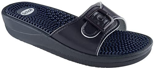 Scholl Damer sandaler ny massage, blå, 35 EU