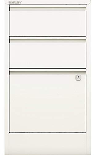 Bisley Home Filer, 2 Universal-, 1 HR-Schublade, Metall, 696 Verkehrsweiß, 40 x 41.3 x 67.2 cm