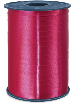 PRÄSENT C.E. PATTBERG Geschenkband Bordeaux, 500 Meter Ringelband 5 mm zum Basteln, Dekorieren & Verpacken von Geschenken zu jedem Anlass