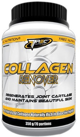 Trec Nutrition Collagen Renover 350 g Strawberry-Banana -- COLLAGEN POWDER for Skin / Nails / Hair / Joints / Muscles / Tendons / Arteries