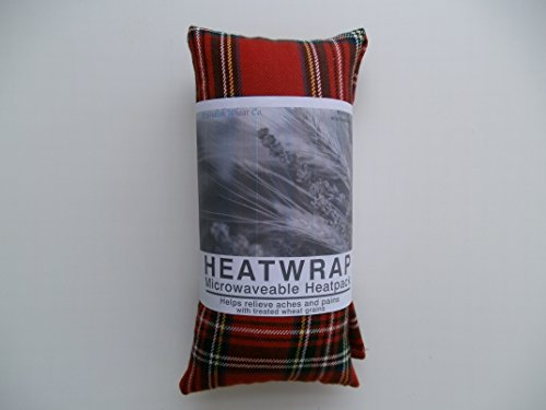 Microwave Cotton Wheat Bag UNSCENTED - RED Tartan