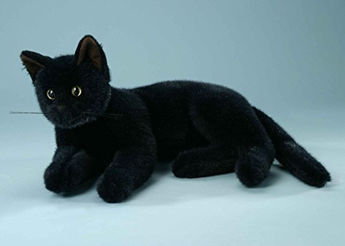 EBO Plüschtier Hauskatze schwarz 60cm