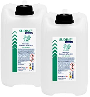 SORIFA - Lot de 2 - Sudine Equip’spray - Désodorise, désinfecte, rafraichit - Chaussures, casques, gants, équipements - Recharge 5L pour SUDINE Equip'spray 50 et 125 ml ou pour le Spray 1L SORIFA