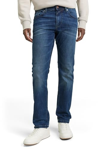 TOM TAILOR Denim Herren Jeans 20622022 Aeden Straight, 10281 - Mid Stone Wash Denim, 36W / 32L