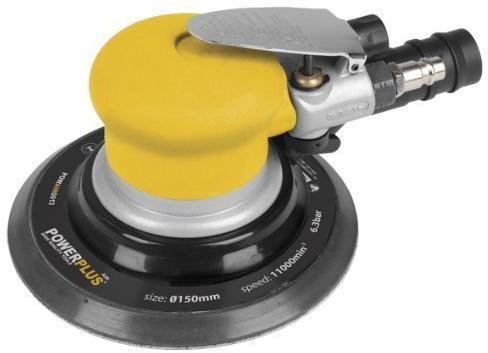 Powerplus POWAIR0013 - Lijadora orbital neumática (150 mm)