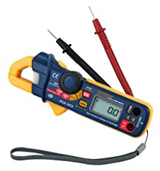 PCE Instruments Mini-Stromzange PCE-DC2 Digital - Mini Amperemesser für AC Strom, AC Spannung, DC Strom Widerstand/Zangenöffnung max. 18 mm
