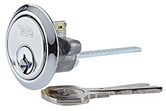 YALE P-X52KP-CH Cilindro di Ricambio Adatto per Porte da 38-57 mm, Alta Sicurezza, 2 Chiavi in Dotazione, P-Cromo, 2 Keys