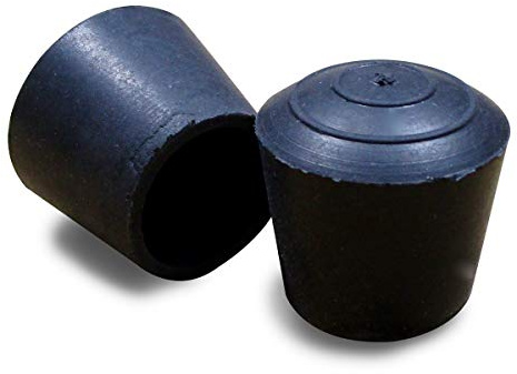 Ajile - Stuhlbeinkappen Gummi Rund (4 Stück) Ø20 mm Schwarz – Antirutsch Möbelgleiter für Stuhl- & Tischbeine – Bodenschutz für Parkett, Fliesen & PVC – Geräuschdämpfend, Robust – Made in EU