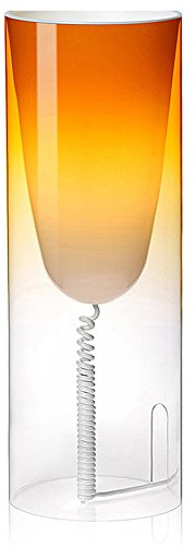 Kartell Toobe Lampada da Tavolo E27, Cristallo, Ø 20 H 55 cm
