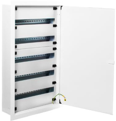 'm5e120 – Armoire métallique distribution. dimen. empot. 545 x 885 x 140 à 165. 5 rangs x 24 modules = 120 modules.