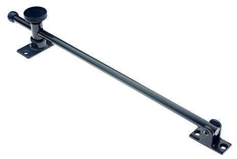 idh by St. Simons 21002-019 Professional Grade Quality Genuine Solid Brass Casement Adjuster, 12-Inch, Matte Black