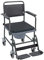 Invacare glideabout Toilettenstuhl, schwarz anthrazit