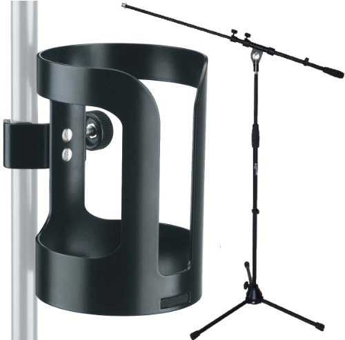 K&M 16022 Universal Getränkehalter + keepdrum Mikrofonständer MS107B