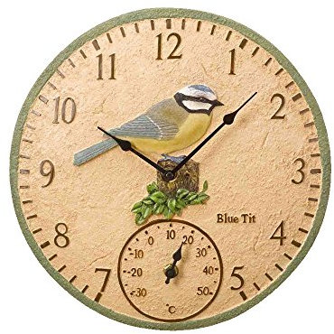 Outside In Design 5064003 Wanduhr, Blue Tit