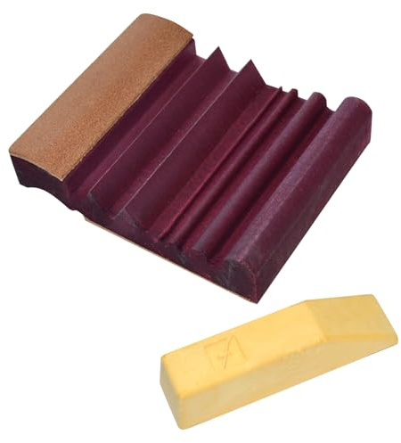 Flexcut Wood Carving Tools | Flexcut SlipStrop | Polish and Debur Cutting and Carving Tools For Razor Sharp Blade Edges | Includes Polishing Compound | PW12 | Made in the U.S.A.