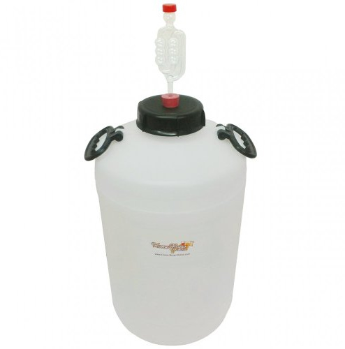 25 Litre Wide Neck Home Brew Wine Beer Fermenter with Airlock and Bung