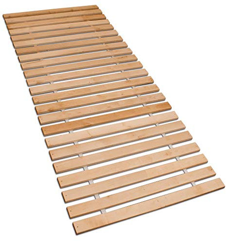 Betten-ABC Premium Rollrost, Stabiles Erlenholz, mit 23 Leisten und Befestigungsschrauben Größe 140 x 200 cm