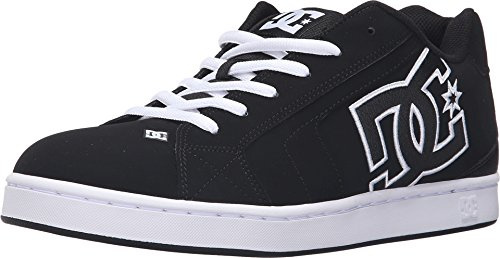 DC Herr Net Skate Casual Sko Skateboard, Svart/Vit, 10