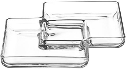 Leonardo Sezione, Cabaret, Scodella, Ciotola, Quadrata, Vetro, 31 cm, 34921