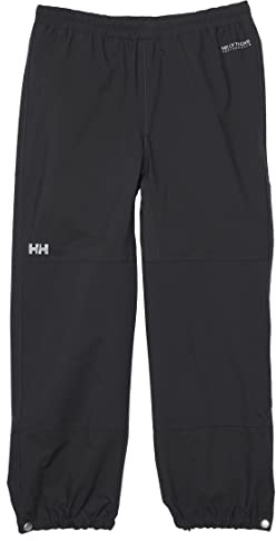 Helly Hansen Boys Kids Shelter Waterproof Windproof Pant Outdoors Equipment, 980 Ebony, 12 US