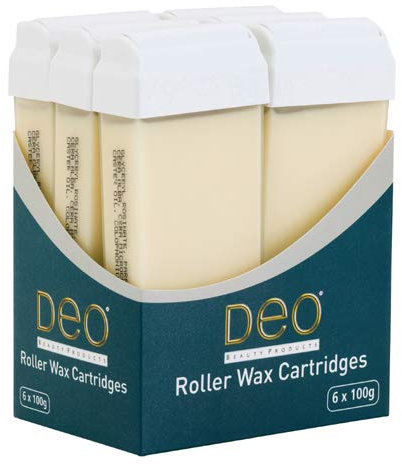 8705 - Deo Roller Wax Waxing Cartridge Refill Depilatory Large Head 100ml Cream x 6