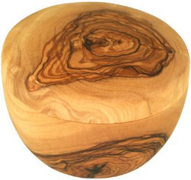 D.O.M. Die Olivenholz Manufaktur D.O.M. Rasage bol avec couverture en bois d'olivier.