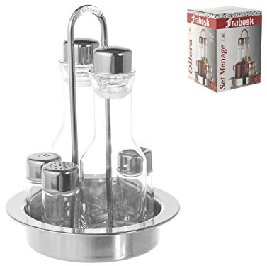 Frabosk Haushaltsprodukte 0264300 Ölflasche, Edelstahl, Grau