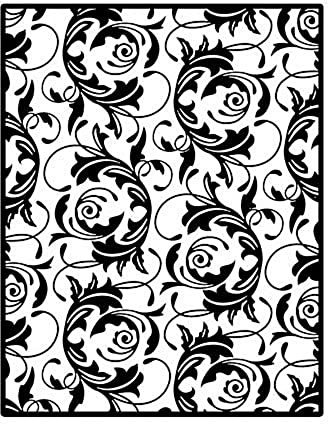 Spellbinders Impressabilities Template to Emboss/Deboss, Flourish