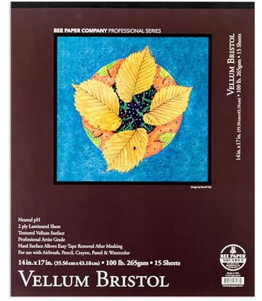 Bee Paper - 14x 17 Vellum Bristol Paper Pad, 15 Sheets