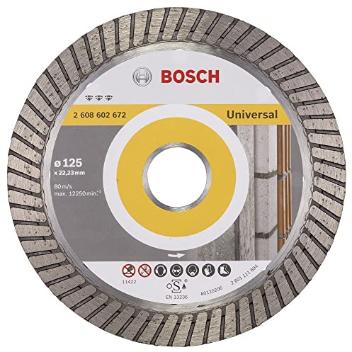 Bosch Accessories 2608602672 Disque à tronçonner diamanté best for universal turbo 125 x 22,23 x 2,2 x 12 mm