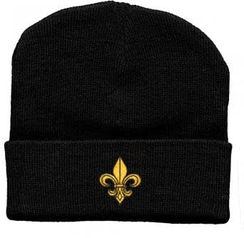 Hip-Hop Mütze Goldene Lilie 56524 schwarz