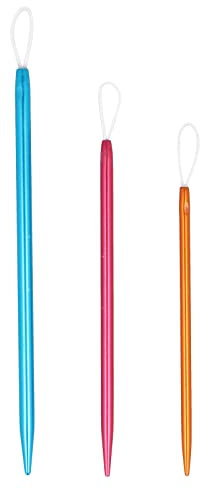 KnitPro KP10944 Wool (Set of 3 Needles), Aluminium, Multi-Colour, 10 x 2 x 2 cm
