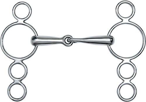 Feeling 600310-4-Ring Wangen Continental Knebelgebiss, Unisex, 600310, Mehrfarbig, 145 mm