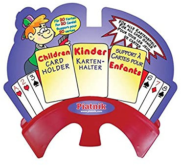 Piatnik 2924 - Kartenhalter für Kinder, Standard Card Size, Rot