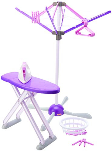 Casdon Wash Day Set, Toy Ironing Board and Washing Line for Children Aged 3+, Equipped with Pretend Steam Iron and Laundry Basket!