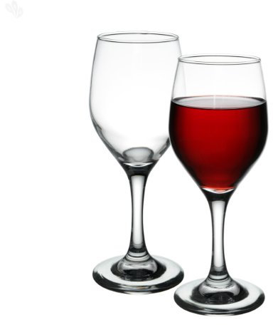 Borgonovo Calice Vino Ducale Vetro Cl 38,in Confezione da 6 Pezzi